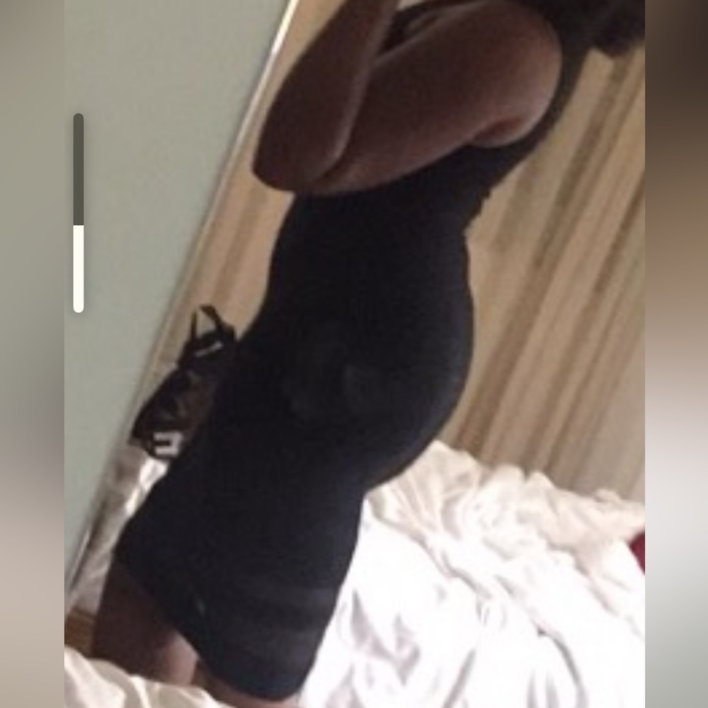 Bozzolo black mesh midi dress bodycon